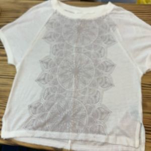 Bethany Mota Cream Ultra Soft Tee